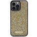 Кейс Guess Rhinestone Metal Logo за iPhone 15 Pro жълт