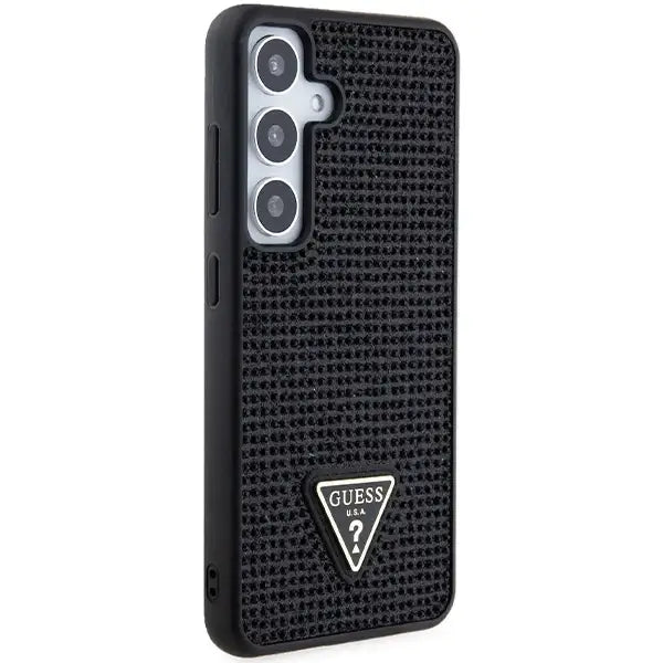 Кейс Guess Rhinestone Triangle за Samsung Galaxy S24 черен