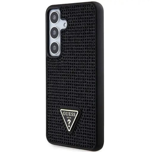 Кейс Guess Rhinestone Triangle за Samsung Galaxy S24 черен