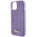 Кейс Guess Sequin Script Metal за iPhone 15 лилав