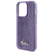 Кейс Guess Sequin Script Metal за iPhone 15 Pro Max лилав