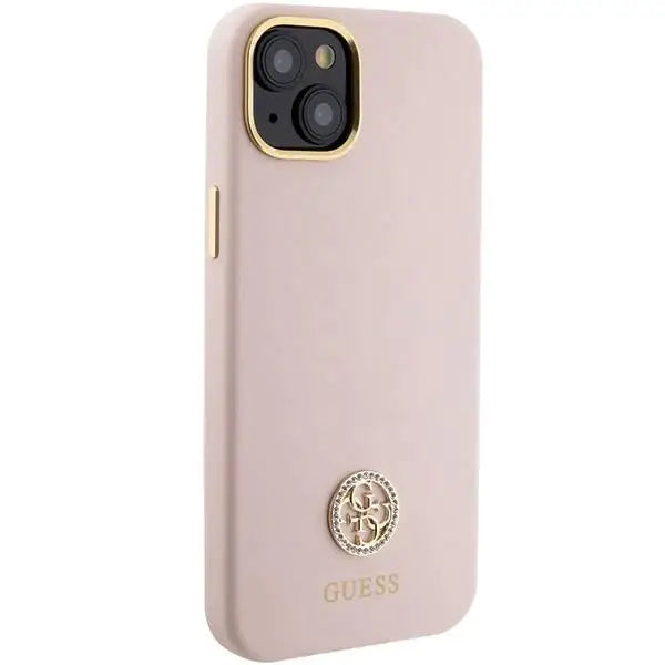 Кейс Guess Silicone Logo Strass 4G за iPhone 15 Plus