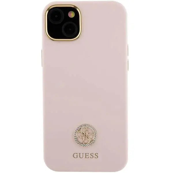 Кейс Guess Silicone Logo Strass 4G за iPhone 15 Plus