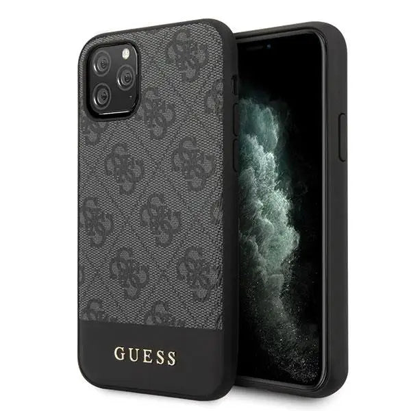 Кейс Guess Stripe Collection за Apple iPhone 11 Pro Max Сив