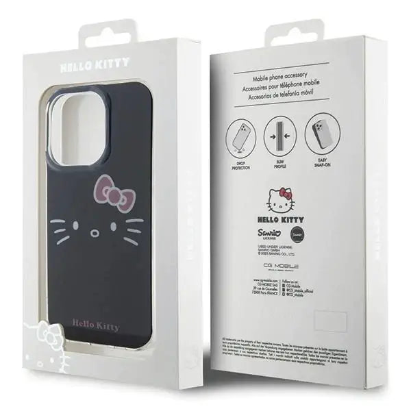 Кейс Hello Kitty IML Face за iPhone 14 Pro черен