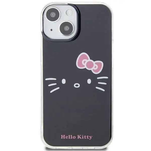 Кейс Hello Kitty IML Kitty Face за iPhone 15 черен