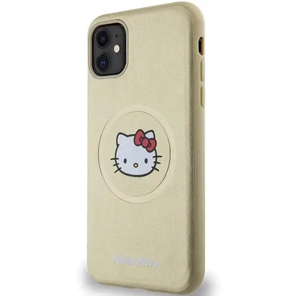 Кейс Hello Kitty Leather Head MagSafe за iPhone 11