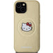 Кейс Hello Kitty Leather Head MagSafe за iPhone 14 златист