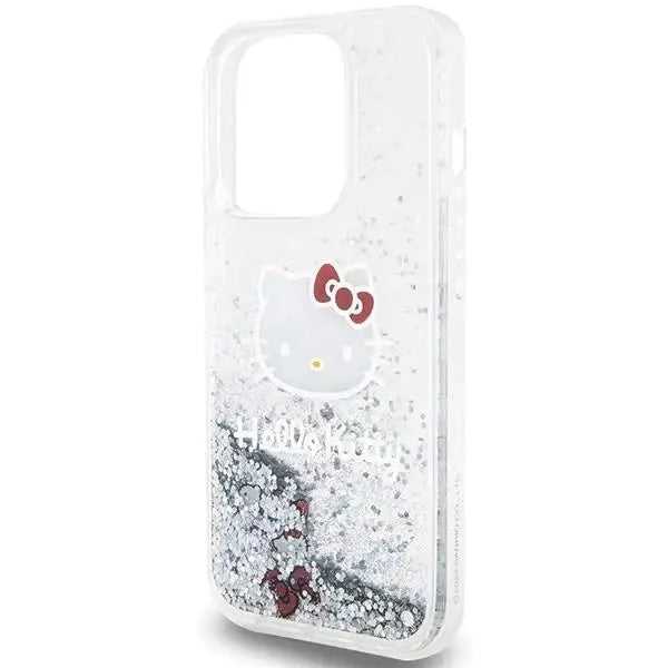 Кейс Hello Kitty Liquid Glitter Charms Head за iPhone