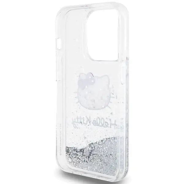 Кейс Hello Kitty Liquid Glitter Charms Head за iPhone