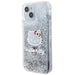 Кейс Hello Kitty Liquid Glitter Charms Head за iPhone