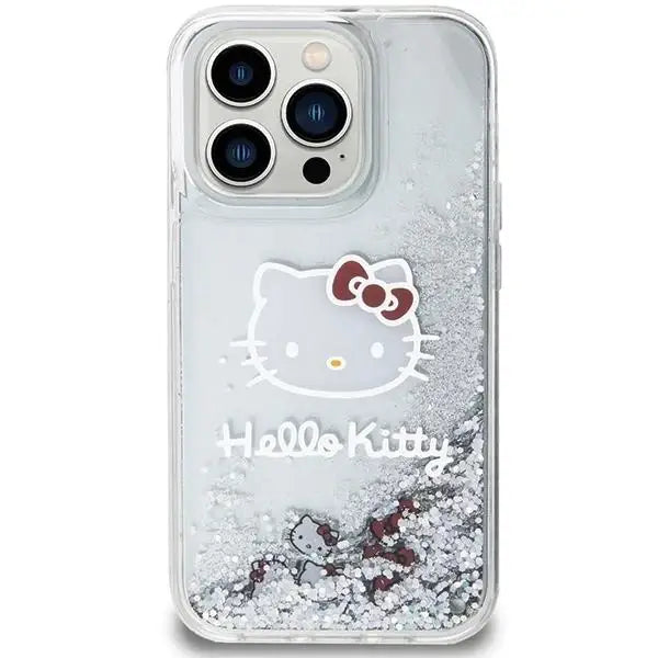 Кейс Hello Kitty Liquid Glitter Charms Kitty Head за