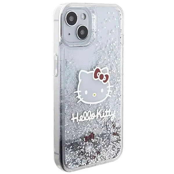 Кейс Hello Kitty Liquid Glitter Charms Kitty Head за