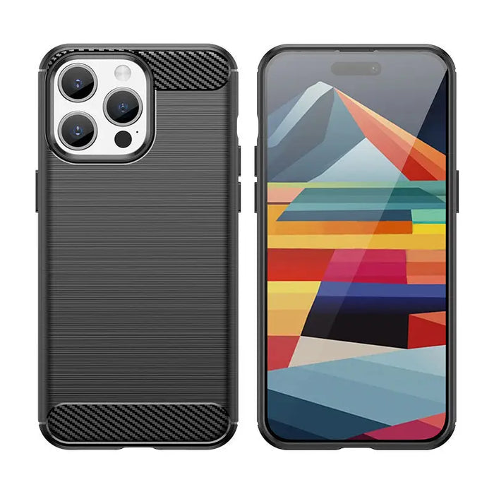 Кейс HQWear Carbon Case за iPhone 15 Pro син