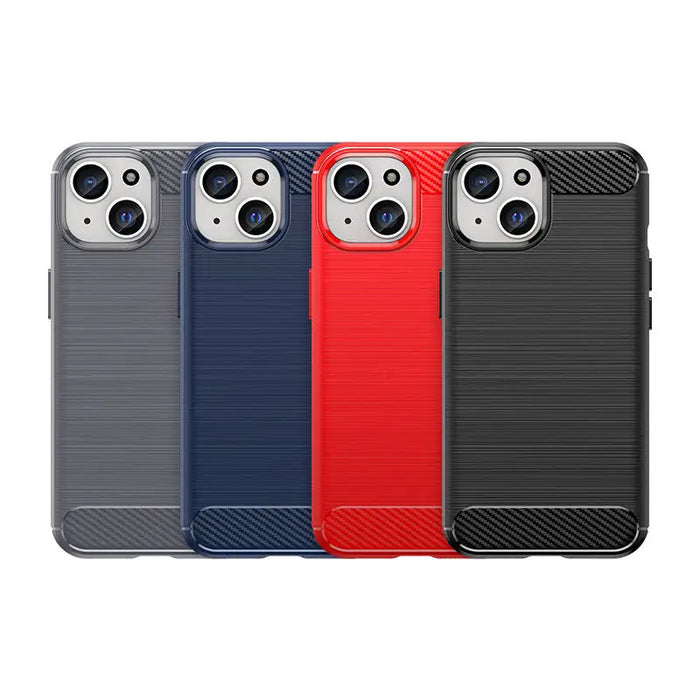 Кейс HQWear Carbon Case за iPhone 15 син