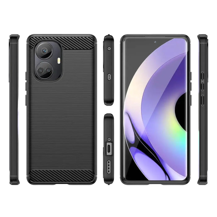 Кейс HQWear Carbon Case за Realme 10 Pro+ черен