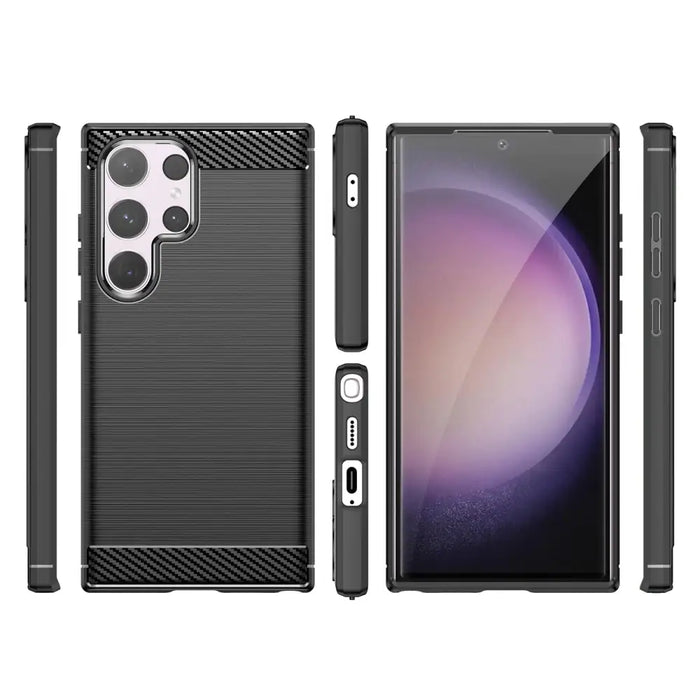 Кейс HQWear Carbon Case за Samsung Galaxy S24 Ultra черен