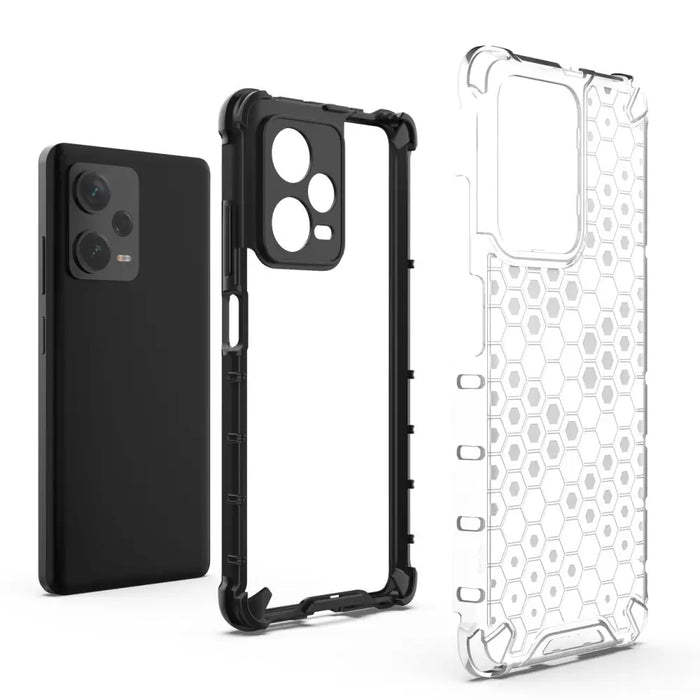 Кейс HQWear Honeycomb за Xiaomi Redmi Note 12 Pro + черен