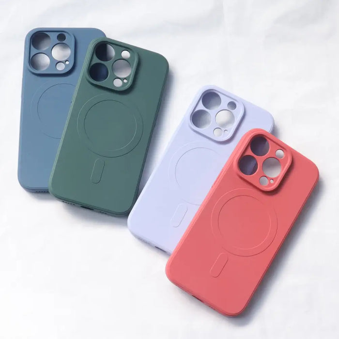 Кейс HQWear Silicone Case MagSafe за iPhone 13 бежов