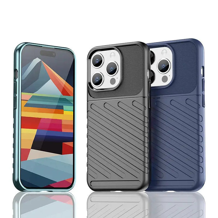 Кейс HQWear Thunder Case за iPhone 15 Pro черен