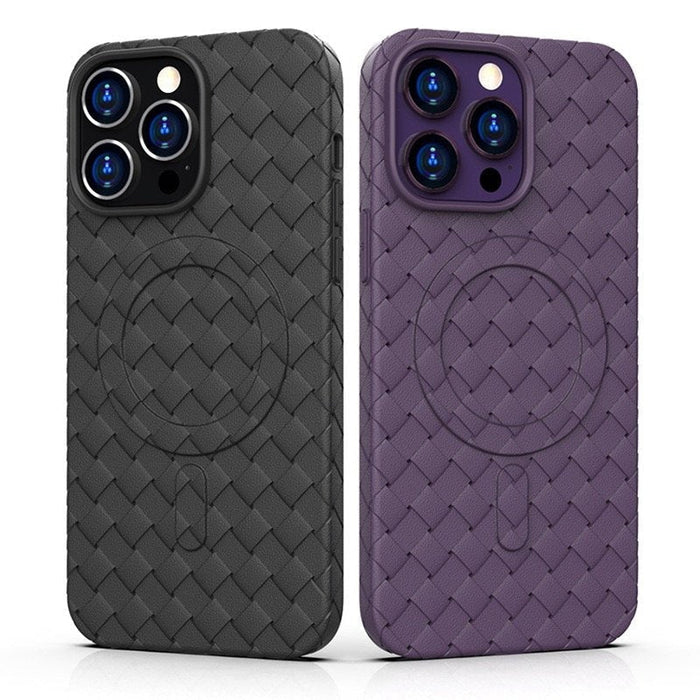 Кейс HQWear Woven Case за iPhone 13 Pro Max тъмносин