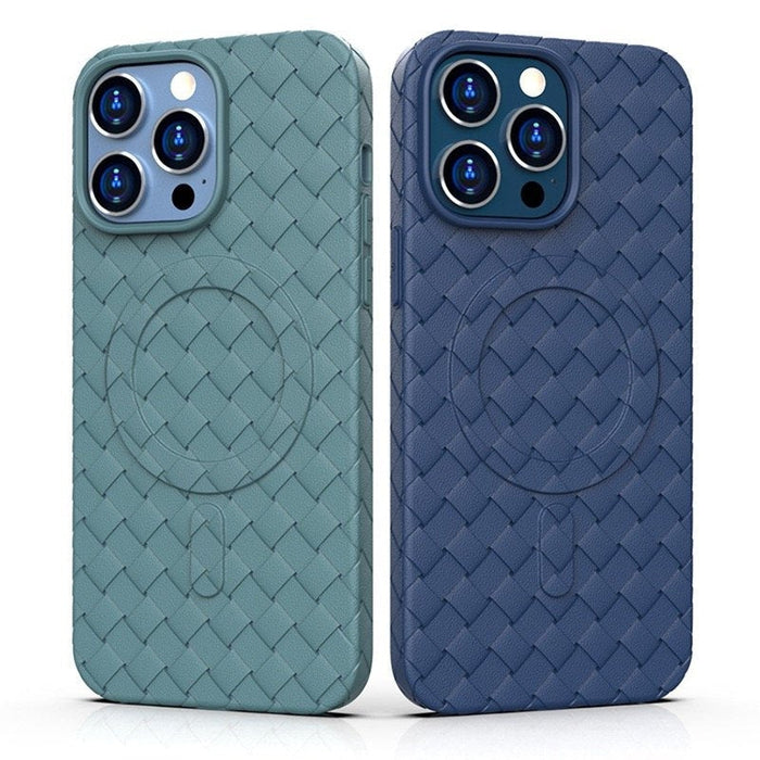 Кейс HQWear Woven Case за iPhone 13 Pro Max тъмносин