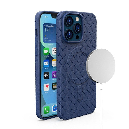 Кейс HQWear Woven Case за iPhone 13 Pro тъмносин