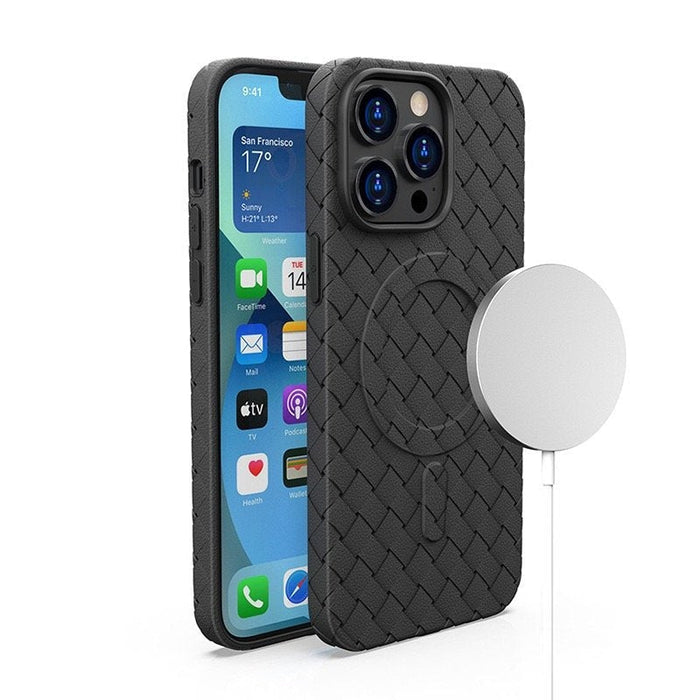 Кейс HQWear Woven Case за iPhone 14 черен