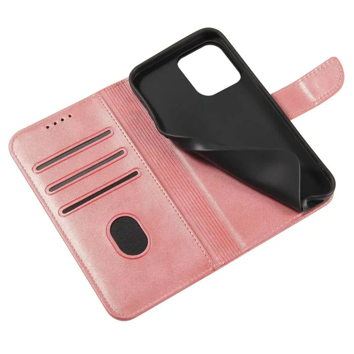 Кейс HQWear за iPhone 15 със стойка розов