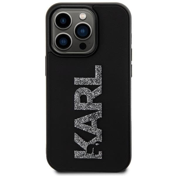 Кейс Karl Lagerfeld 3D Rubber Glitter Logo за iPhone 15 Pro