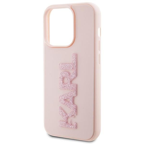 Кейс Karl Lagerfeld 3D Rubber Glitter Logo за iPhone 15 Pro