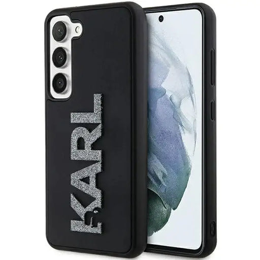 Кейс Karl Lagerfeld 3D Rubber Glitter Logo за Samsung