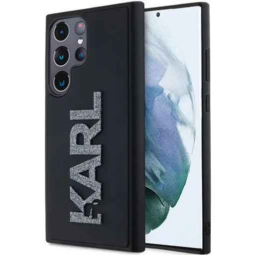 Кейс Karl Lagerfeld 3D Rubber Glitter Logo за Samsung