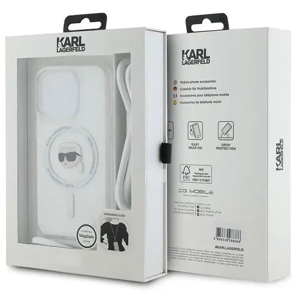 Кейс Karl Lagerfeld Crossbody IML Karl Head MagSafe