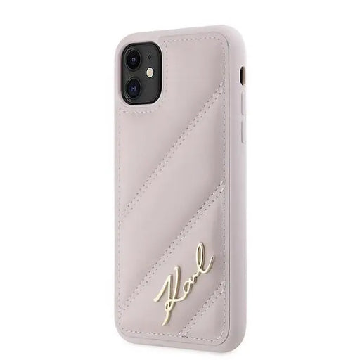 Кейс Karl Lagerfeld Diagonal Quilted Script за iPhone