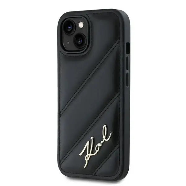 Кейс Karl Lagerfeld Diagonal Quilted Script за iPhone