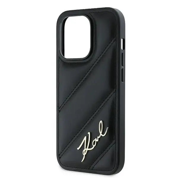 Кейс Karl Lagerfeld Diagonal Quilted Script за iPhone