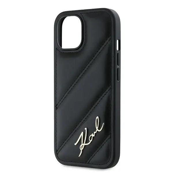 Кейс Karl Lagerfeld Diagonal Quilted Script за iPhone