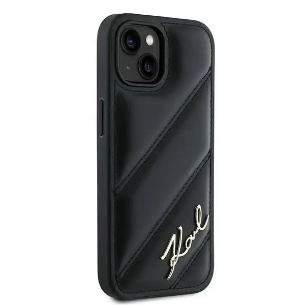 Кейс Karl Lagerfeld Diagonal Quilted Script за iPhone