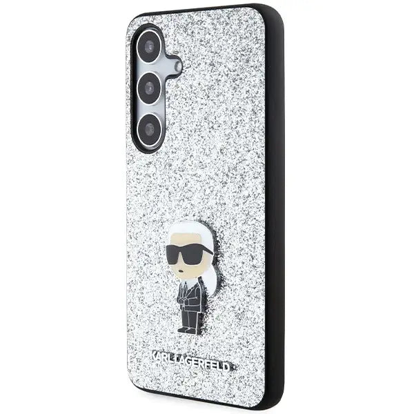 Кейс Karl Lagerfeld Fixed Glitter Ikonik Logo Metal Pin