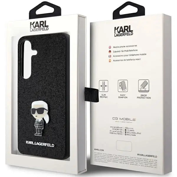 Кейс Karl Lagerfeld Fixed Glitter Ikonik Logo Metal Pin