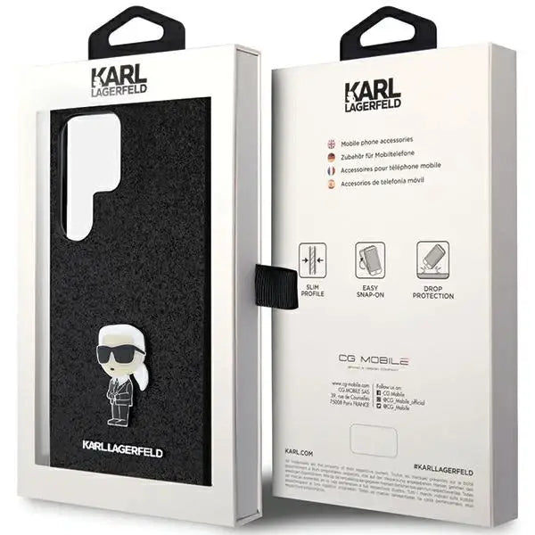 Кейс Karl Lagerfeld Fixed Glitter Ikonik Logo Metal Pin