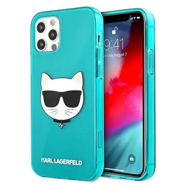 Кейс Karl Lagerfeld Glitter Choupette Fluo за Apple