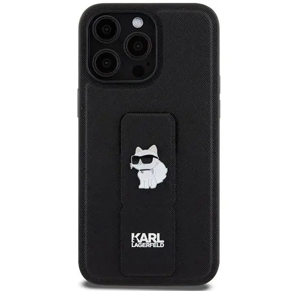 Кейс Karl Lagerfeld Gripstand Saffiano Choupette Pins