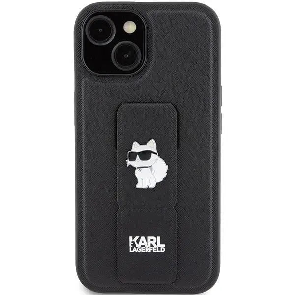 Кейс Karl Lagerfeld Gripstand Saffiano Choupette Pins