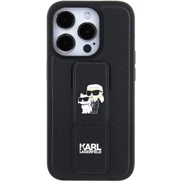 Кейс Karl Lagerfeld Gripstand Saffiano Karl&Choupette