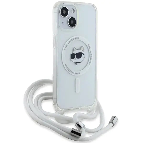 Кейс Karl Lagerfeld IML Choupette Head & Cord MagSafe