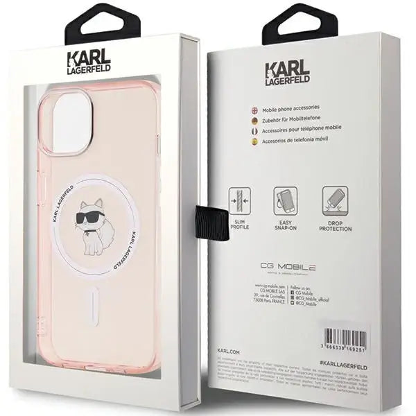 Кейс Karl Lagerfeld IML Choupette MagSafe за iPhone