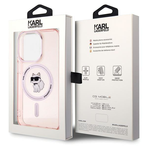 Кейс Karl Lagerfeld IML Choupette MagSafe за iPhone 15 Pro