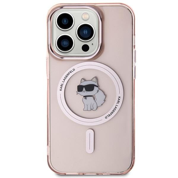 Кейс Karl Lagerfeld IML Choupette MagSafe за iPhone 15 Pro